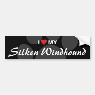 Adesivo Para Carro Eu amo (coração) meu Windhound macio