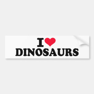 Adesivo Para Carro Eu amo dinossauros