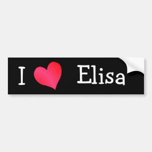 Adesivo Para Carro Eu Amo Elisa