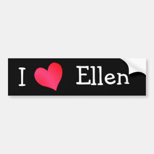 Adesivo Para Carro Eu amo Ellen