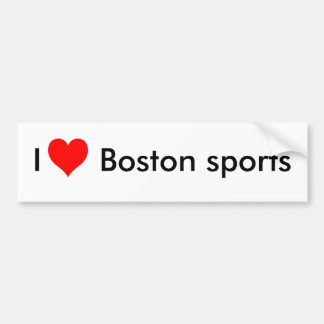 Adesivo Para Carro Eu amo esportes de Boston