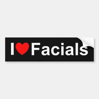 Adesivo Para Carro Eu amo Facials (do coração)