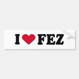 ADESIVO PARA CARRO EU AMO FEZ