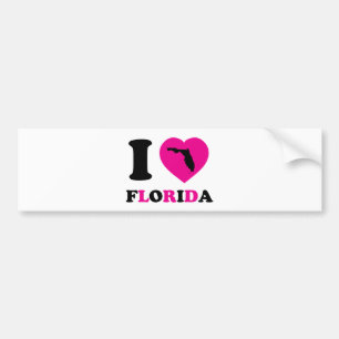 Adesivo Para Carro Eu amo Florida
