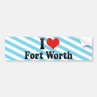 Adesivo Para Carro Eu amo Fort Worth