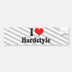 Adesivo Para Carro Eu amo Hardstyle