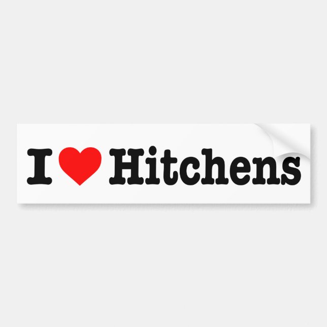 ADESIVO PARA CARRO "EU AMO HITCHENS " (Frente)