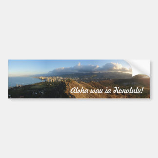 Adesivo Para Carro "Eu amo Honolulu!" Autocolante no vidro traseiro