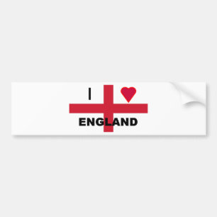 Adesivo Para Carro Eu amo Inglaterra