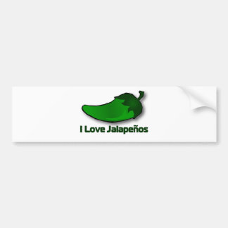Adesivo Para Carro Eu amo Jalapenos