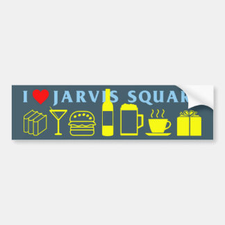 Adesivo Para Carro Eu Amo Jarvis Square Bumper Sticker