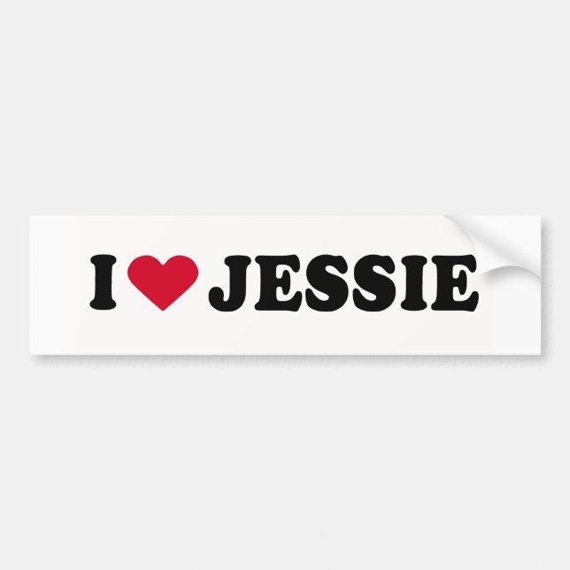 ADESIVO PARA CARRO EU AMO JESSIE (Frente)
