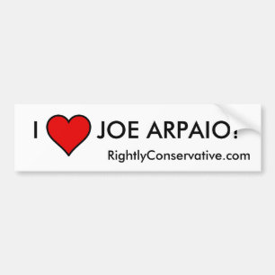 ADESIVO PARA CARRO EU AMO JOE ARPAIO!