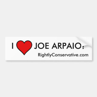 ADESIVO PARA CARRO EU AMO JOE ARPAIO!