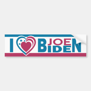 Adesivo Para Carro Eu Amo Joe Biden