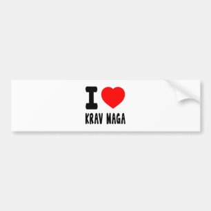 Adesivo Para Carro Eu amo Krav Maga