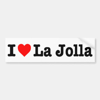 Adesivo Para Carro "Eu amo La Jolla "