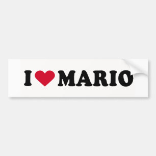 ADESIVO PARA CARRO EU AMO MARIO