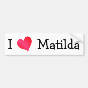 Adesivo Para Carro Eu Amo Matilda