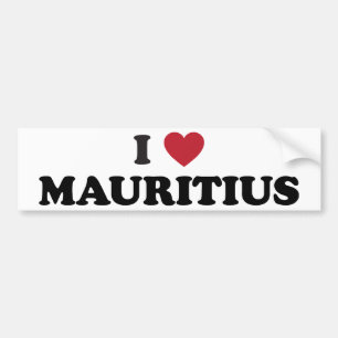 Adesivo Para Carro Eu amo Maurícia