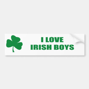 ADESIVO PARA CARRO EU AMO MENINOS IRLANDESES