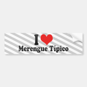Adesivo Para Carro Eu amo Merengue Típico