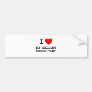 Adesivo Para Carro Eu amo meu consultante do casamento
