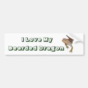 Adesivo Para Carro Eu amo meu dragão farpado