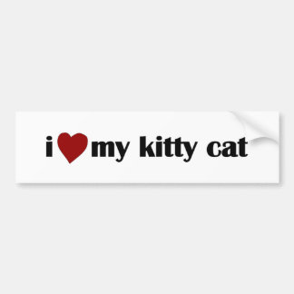Adesivo Para Carro Eu amo meu gato do gatinho