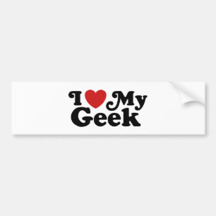 Adesivo Para Carro Eu amo meu geek