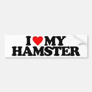 ADESIVO PARA CARRO EU AMO MEU HAMSTER