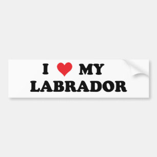 Adesivo Para Carro Eu amo meu Labrador