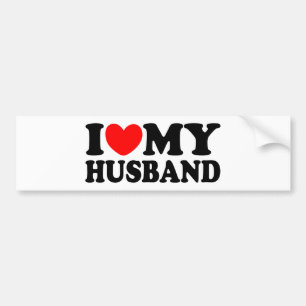 Adesivo Para Carro Eu amo meu marido