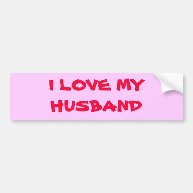ADESIVO PARA CARRO EU AMO MEU MARIDO (Frente)