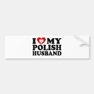 Adesivo Para Carro Eu Amo Meu Marido Polonês