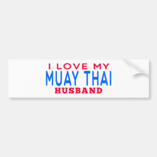 Adesivo Para Carro Eu amo meu marido tailandês de Muay