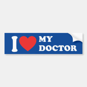 Adesivo Para Carro Eu Amo Meu Médico