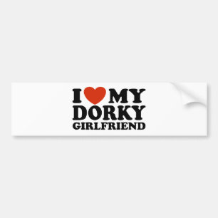 Adesivo Para Carro Eu amo meu namorada Dorky