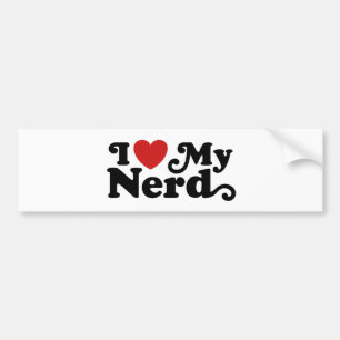 Adesivo Para Carro Eu amo meu nerd