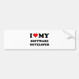 Adesivo Para Carro Eu amo meu programador de software