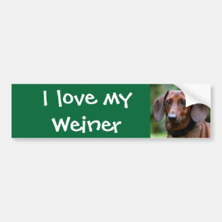 Adesivo Para Carro Eu amo meu Weiner