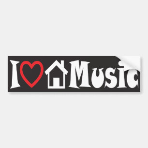 Adesivo Para Carro Eu amo o autocolante no vidro traseiro da música