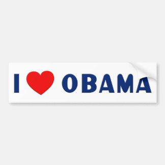 Adesivo Para Carro Eu amo o autocolante no vidro traseiro de Obama
