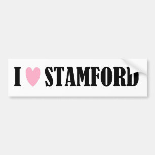ADESIVO PARA CARRO EU AMO O AUTOCOLANTE NO VIDRO TRASEIRO DE STAMFORD