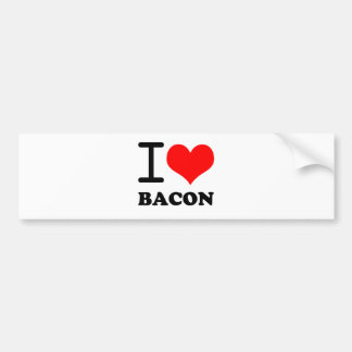 Adesivo Para Carro Eu amo o bacon