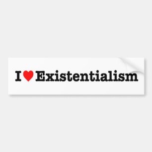 ADESIVO PARA CARRO "EU AMO O EXISTENTIALISM "
