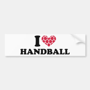 Adesivo Para Carro Eu amo o handball