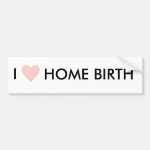 Adesivo Para Carro Eu amo o homebirth