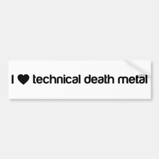 Adesivo Para Carro Eu amo o metal técnico da morte
