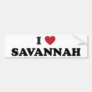 Adesivo Para Carro Eu amo o savana Geórgia